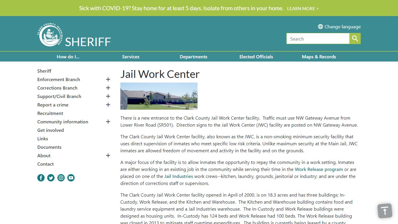 Jail Work Center | Clark County